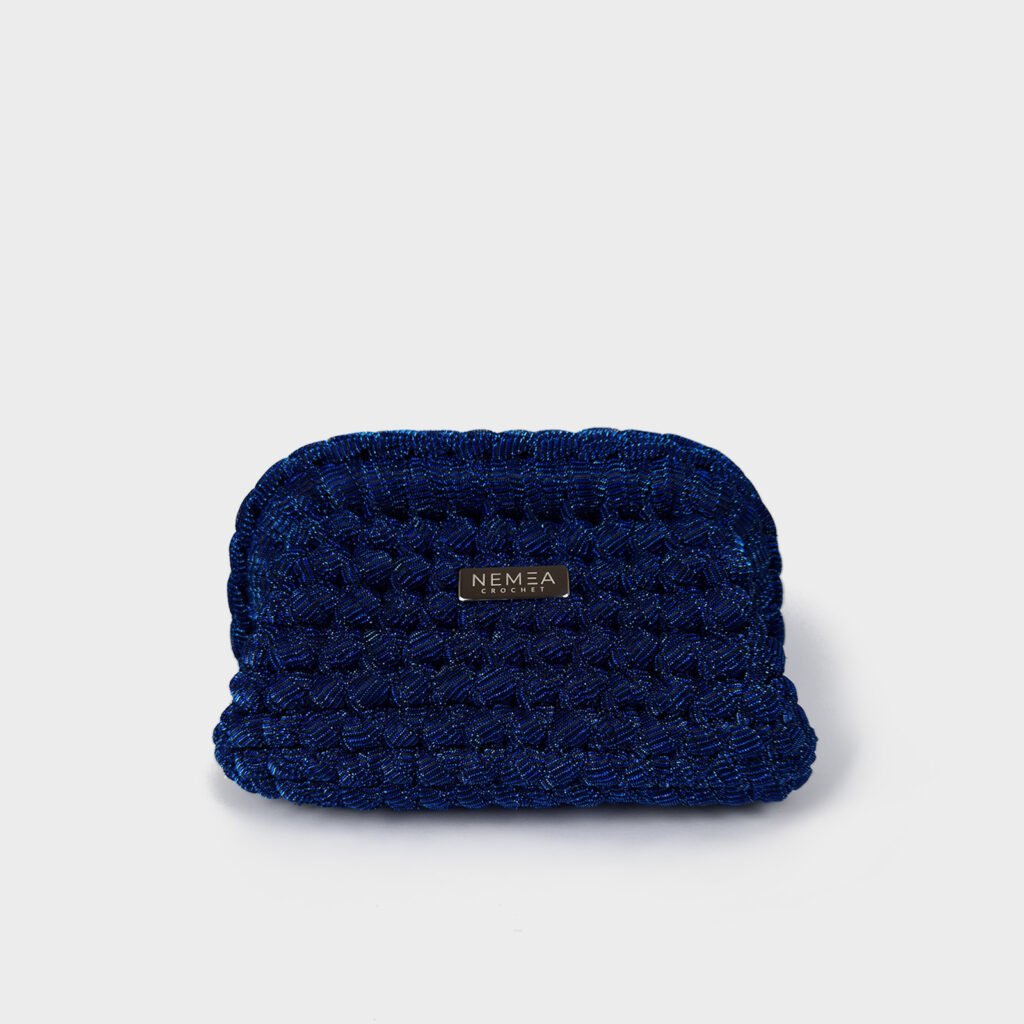 blu electricity clutch bag