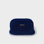 blu electricity clutch bag